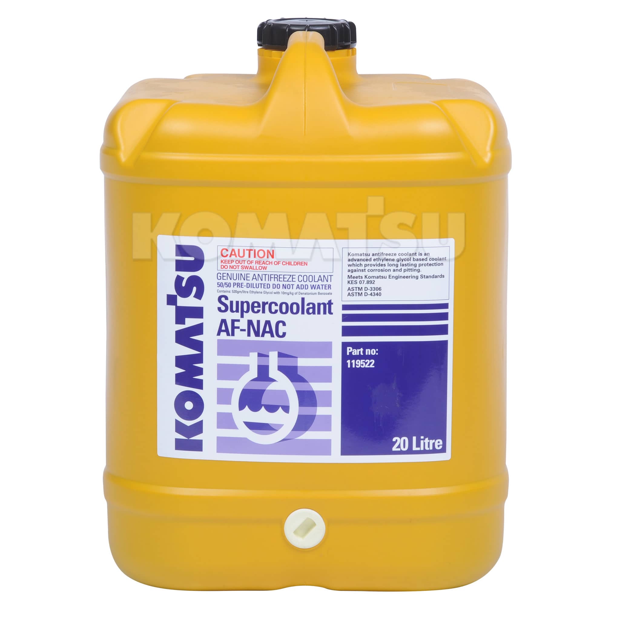 KOMATSU SUPERCOOLANT AF-NAC 20 LTR 119522, myKomatsu